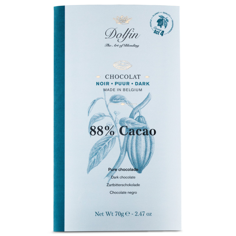 Tablette 70g - Noir 88% Cacao
