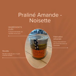 Praliné Amande & Noisette Léa & Alexandre - Pâte à Tartiner Onctueuse 230g