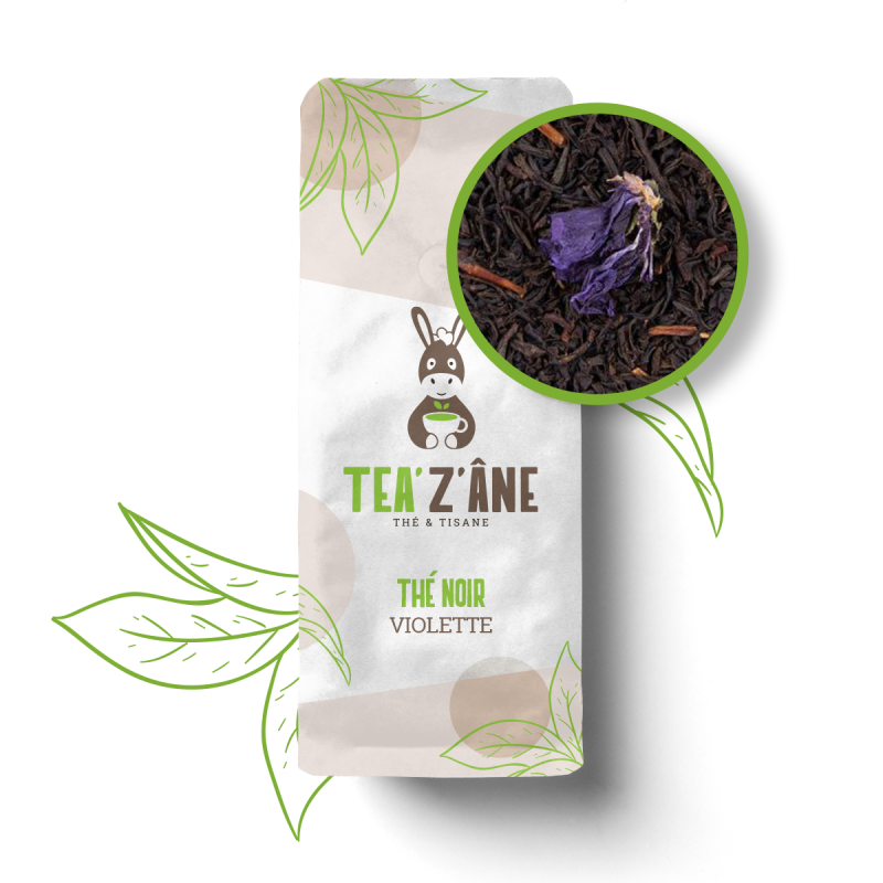 Thé noir violette - Vrac 100g - Tea'Z'Âne