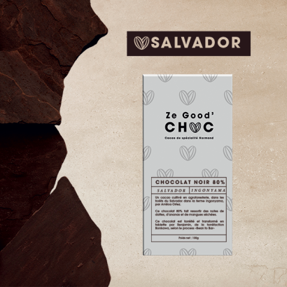 Tablette de chocolat noir bean to bar Ze'Good'Choc - Ingonyama