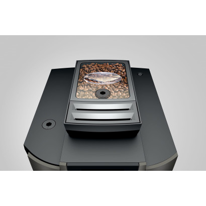 Machine à grain Jura W8 Dark Inox vue du dessus